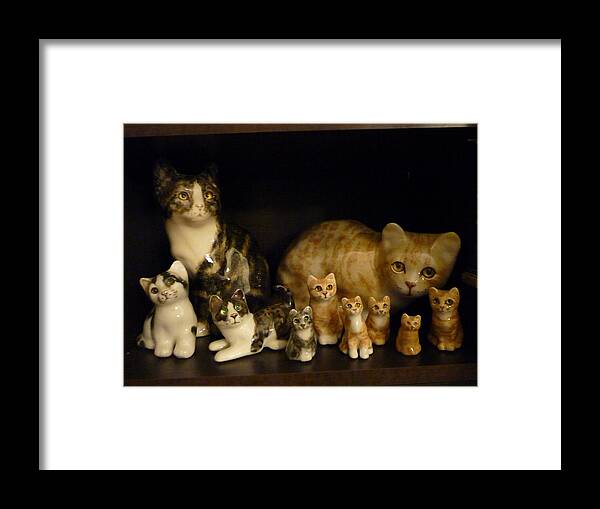 Cats Framed Print featuring the photograph Winstanley Cats #2 by Jeanette Oberholtzer