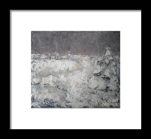 Modern Painting Framed Print featuring the painting Winter #2 by Pemaro