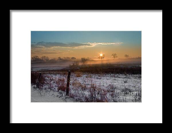 Antietam Framed Print featuring the photograph Winter Sunrise #2 by Ronald Lutz