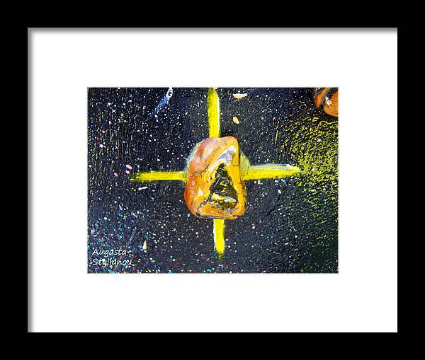 Augusta Stylianou Framed Print featuring the painting Barack Obama Star #14 by Augusta Stylianou