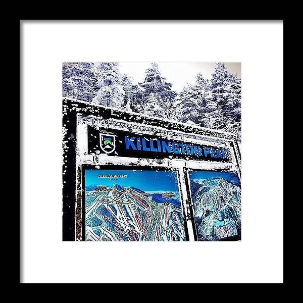 Pow Framed Print featuring the photograph 20 Inches Of Fresh #pow. #vt by The Fun Enthusiast 