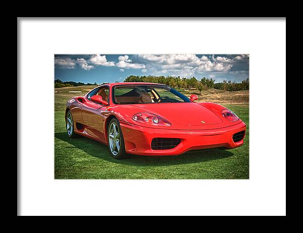 2001 Ferrari Framed Print featuring the photograph 2001 Ferrari 360 Modena by Sebastian Musial