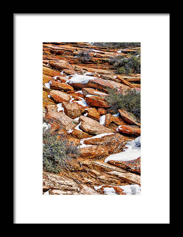 Rocks Framed Print featuring the photograph 20100101-dsc05464 by Christopher Holmes