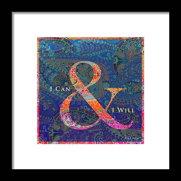 I Can And I Will Framed Print featuring the photograph 2015 by Richard Laeton