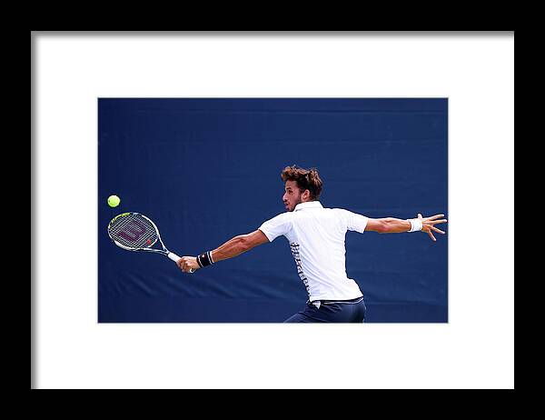 Tennis Framed Print featuring the photograph 2015 U.s. Open - Day 1 by Elsa