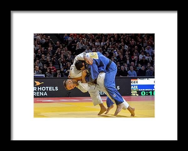 People Framed Print featuring the photograph 2016 Paris Grand Slam (6-7 February) by David Finch