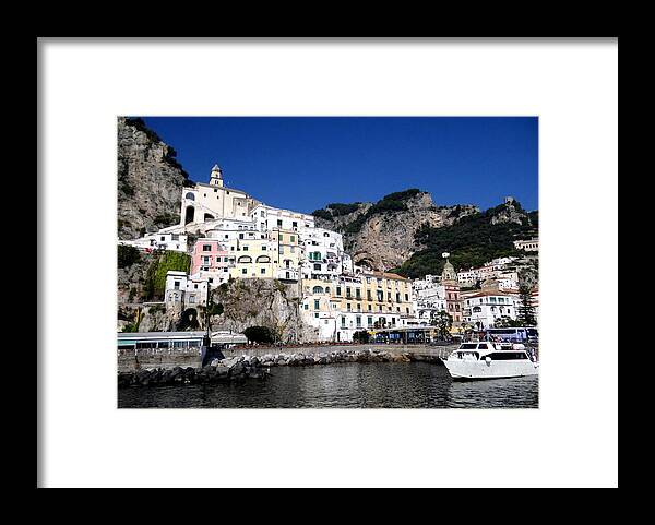Amalfi Coast Framed Print featuring the photograph Views From The Amalfi Coast in Italy #24 by Rick Rosenshein