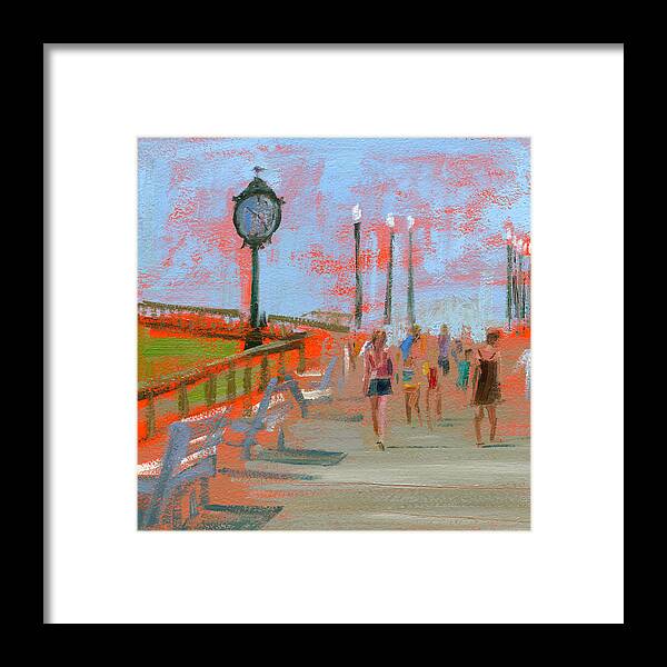 Beach Framed Print featuring the painting Untitled #238 by Chris N Rohrbach