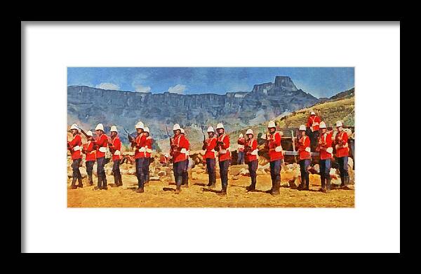 Zulu Framed Print featuring the digital art 24th Regiment of Foot - En Garde by Digital Photographic Arts