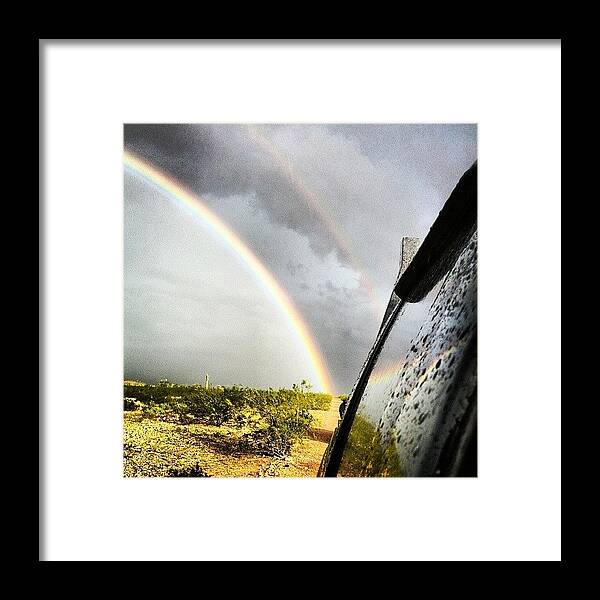 Rainbow Framed Print featuring the photograph Instagram Photo #34 by Franchesca Kister