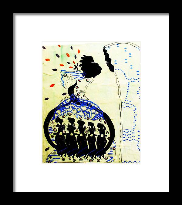 Jesus Framed Print featuring the ceramic art Wise Virgins #27 by Gloria Ssali