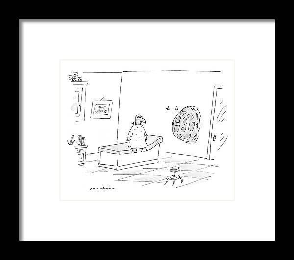 Turtle Framed Print featuring the drawing New Yorker September 11th, 2006 by Michael Maslin
