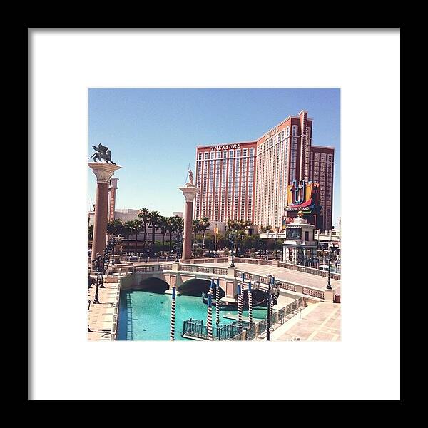 Vegas Framed Print featuring the photograph Treasure Island by Victoria Savannah