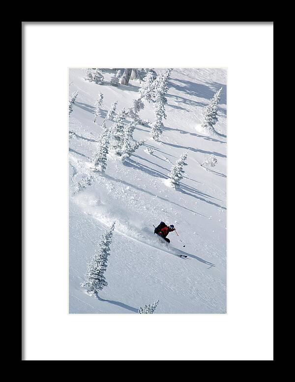 Adventure Framed Print featuring the photograph Backcountry Ski Traverse In Glacier #3 by Heath Korvola