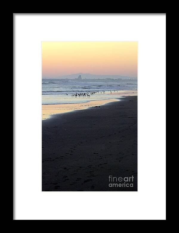 Beach Framed Print featuring the photograph Beach Sunset Ormond Beach #3 by Henrik Lehnerer
