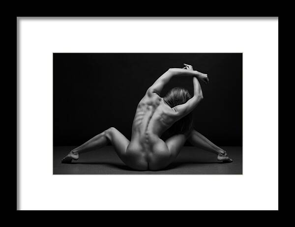 Yoga Framed Print featuring the photograph Bodyscape #3 by Anton Belovodchenko