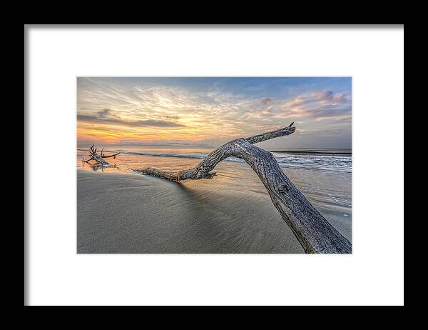 Abstract Framed Print featuring the photograph Bough in Ocean by Peter Lakomy