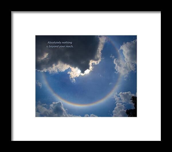 Chesterfield Framed Print featuring the photograph Circular Rainbow #3 by David Coblitz