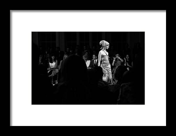 Fashion Model Framed Print featuring the photograph David Jones Ss 2013 Collection Launch - #3 by Cameron Spencer