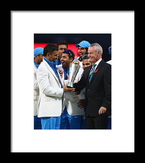 England Framed Print featuring the photograph England v India: Final - ICC Champions Trophy #3 by Michael Steele