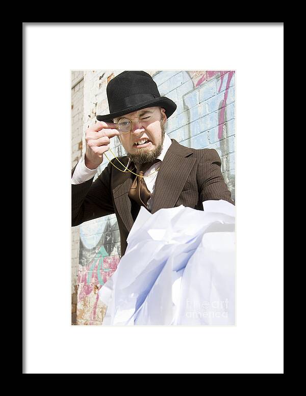Accountant Framed Print featuring the photograph Frustrated Businessman by Jorgo Photography