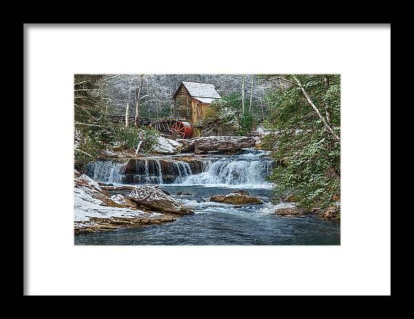 Babcock State Park Framed Print featuring the photograph Glade Creek Grist Mill #4 by Mary Almond