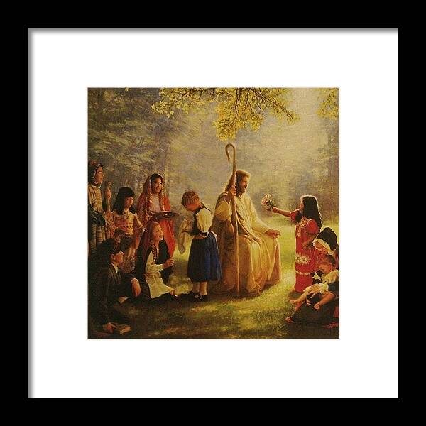 Christ Framed Print featuring the photograph #jesus #christ #3 by Rachel Friedman