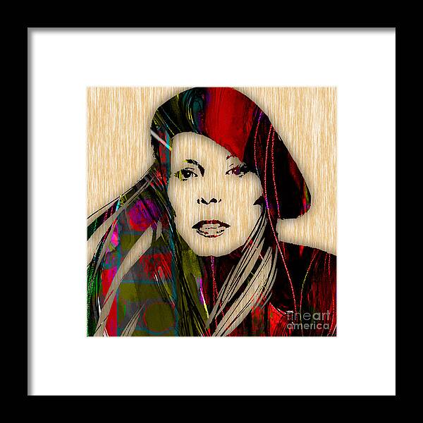 Joni Mitchell Framed Print featuring the mixed media Joni Mitchell Collection #3 by Marvin Blaine