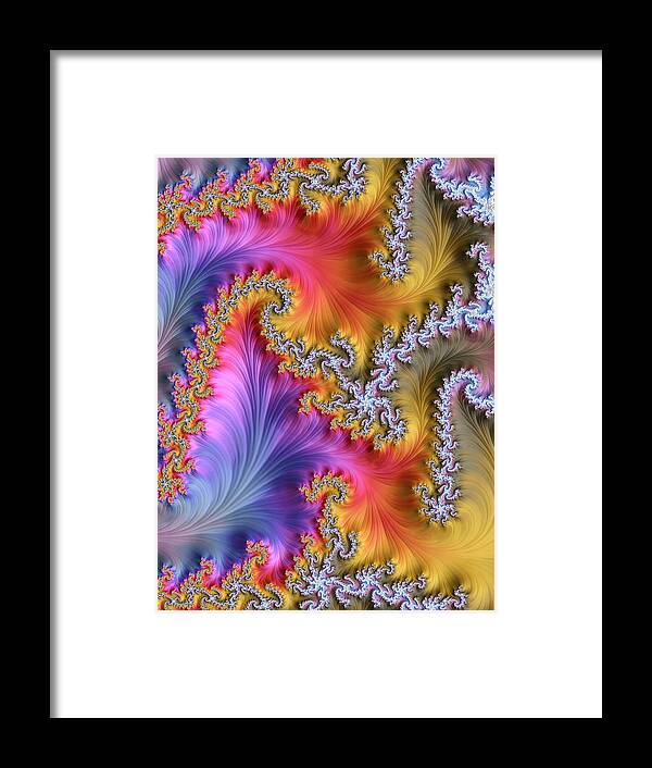 Artwork Framed Print featuring the photograph Julia Fractal #3 by Alfred Pasieka