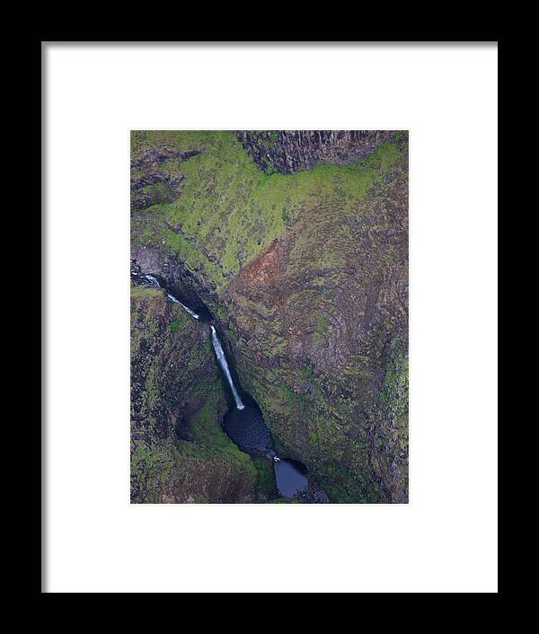 Canyon Framed Print featuring the photograph Kauai Falls #3 by Steven Lapkin