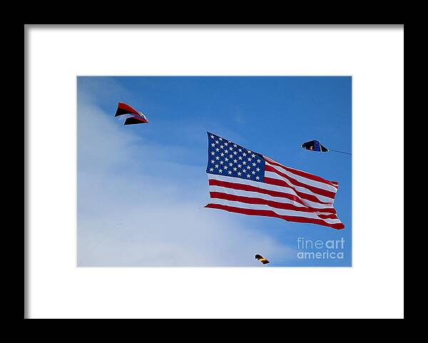 Kites Framed Print featuring the photograph Kites On Ice #4 by Steven Ralser