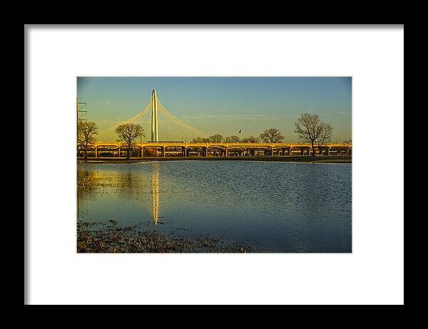 Landscapes Framed Print featuring the photograph Margaret Hunt Hill Bridge #3 by Tinjoe Mbugus