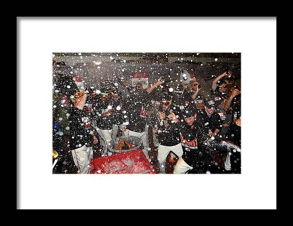 Playoffs Framed Print featuring the photograph Nlcs - St Louis Cardinals V San by Thearon W. Henderson