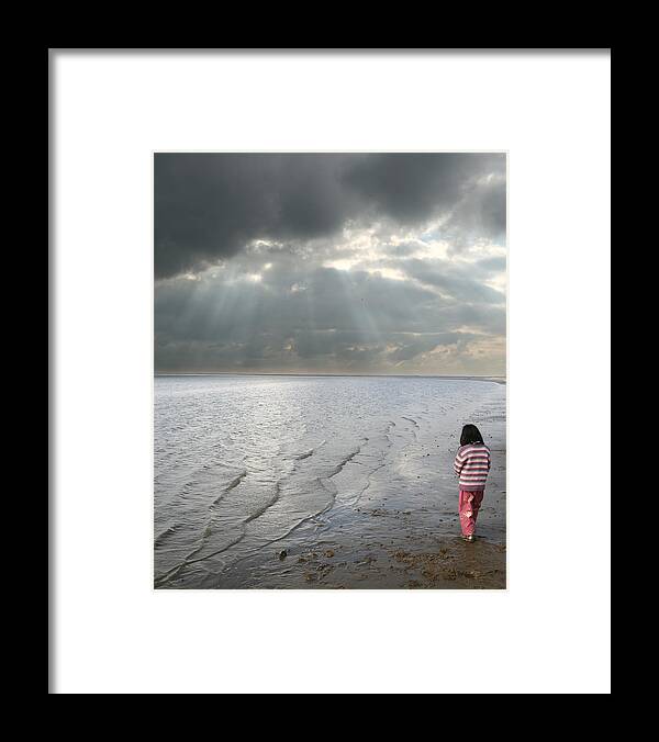 Beach Framed Print featuring the photograph On the beach #3 by Jean Schweitzer