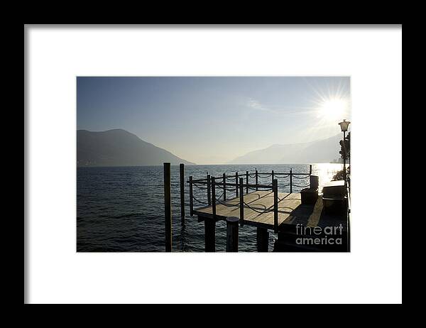 Pier Framed Print featuring the photograph Pier in backlight #3 by Mats Silvan