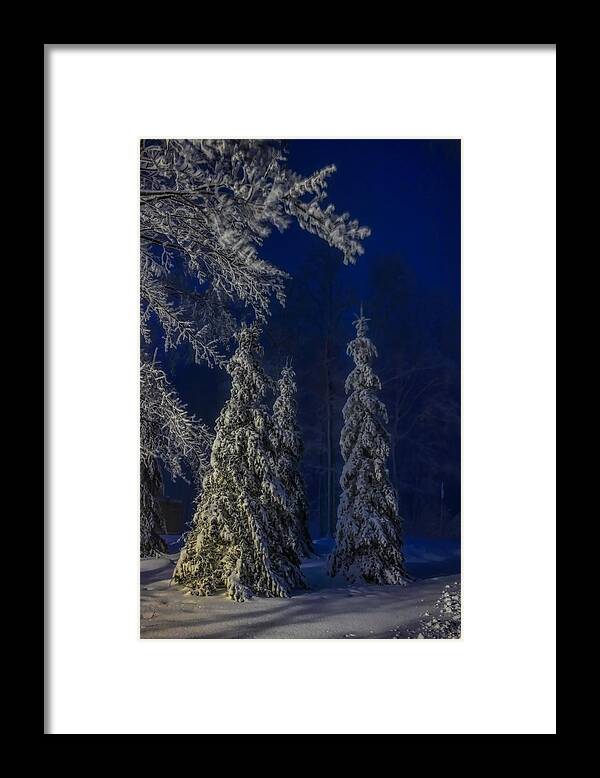 Winter Framed Print featuring the photograph Rib Mountain State Park Snow by Dale Kauzlaric