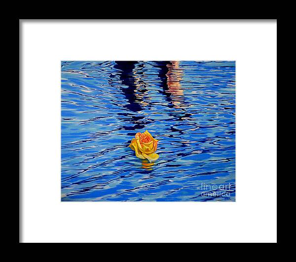 Flower Framed Print featuring the painting Roam with Freedom by Christopher Shellhammer