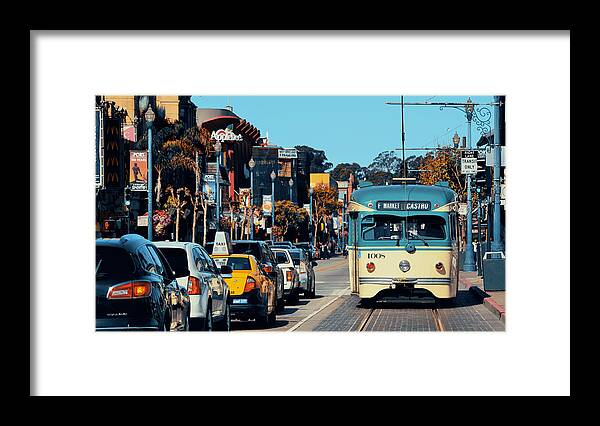 Architecture Framed Print featuring the photograph San Francisco street view #3 by Songquan Deng