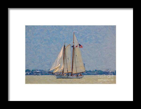 Spirit Of Sc Framed Print featuring the mixed media Spirit of SC by Dale Powell