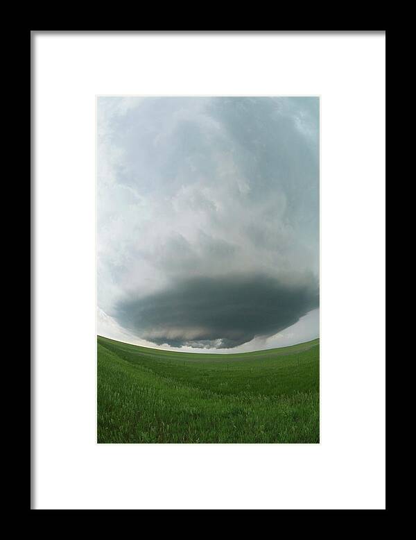 Supercell Framed Print featuring the photograph Supercell Thunderstorm #3 by Jim Reed Photography/science Photo Library