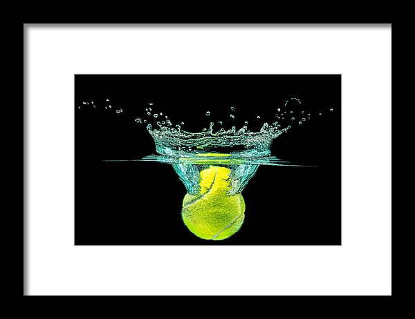 Activity Framed Print featuring the photograph Tennis Ball by Peter Lakomy
