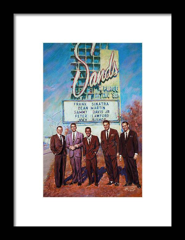 The Rat Pack Framed Print featuring the drawing The Rat Pack by Viola El