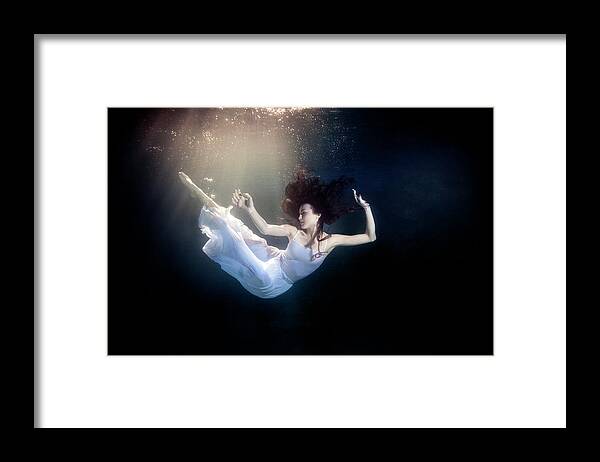 Underwater Framed Print featuring the photograph Underwater #3 by Mark Mawson