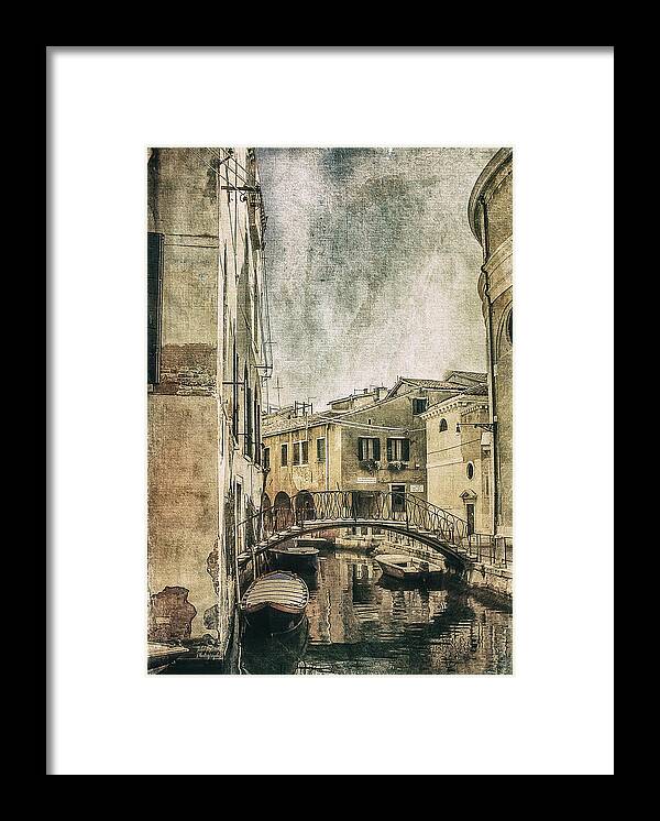 Venice Framed Print featuring the photograph Venice Back in Time by Julie Palencia