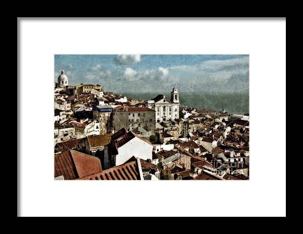 Lisbon Framed Print featuring the photograph View Of Lisbon #2 by Dariusz Gudowicz