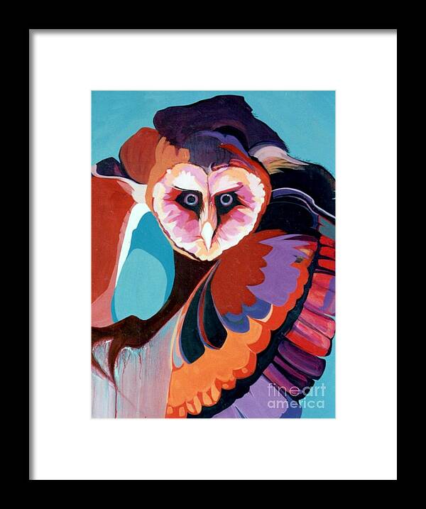 Hoot Owl Framed Print featuring the painting What a Hoot by Marlene Burns