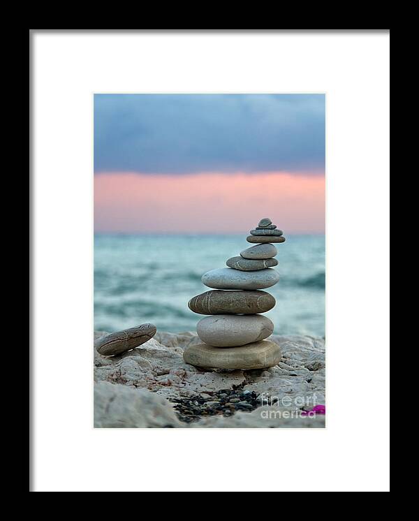 Abstract Framed Print featuring the photograph Zen by Stelios Kleanthous
