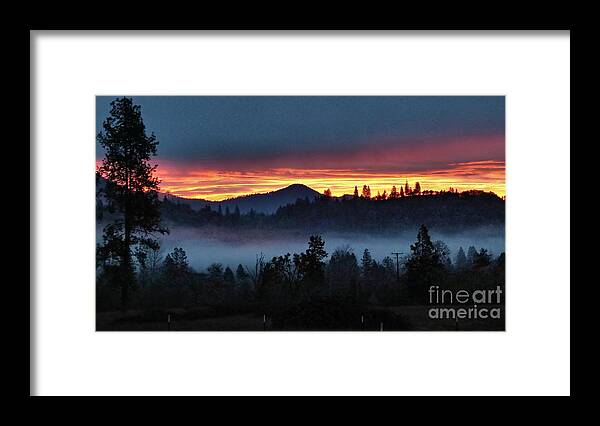 Landscape Framed Print featuring the photograph 30 Min Before Sunrise by Julia Hassett