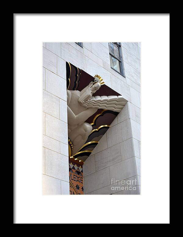 Rockefeller Plaza Framed Print featuring the photograph 30 Rock by Lynellen Nielsen