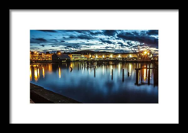 Blue Hour Framed Print featuring the photograph 30 Sec of the Blue Hour by Tony Locke
